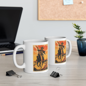 Outlaw Ceramic Mug - Perfect for Coffee Lovers, Equestrian Gift, Horse Lover Mug, Home Decor, Unique Gift Idea